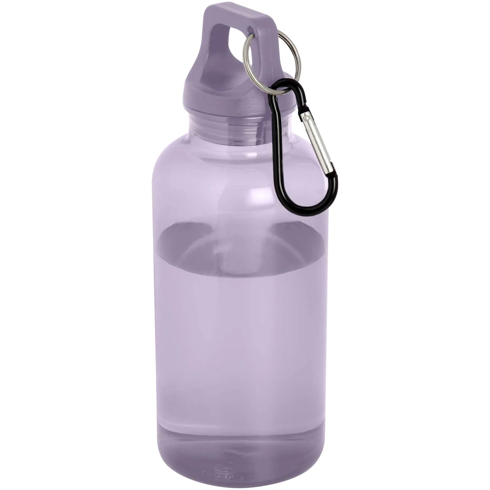 Oregon 400 ml waterfles van RCS-gecertificeerd gerecycled plastic met karabijnhaak Lila
