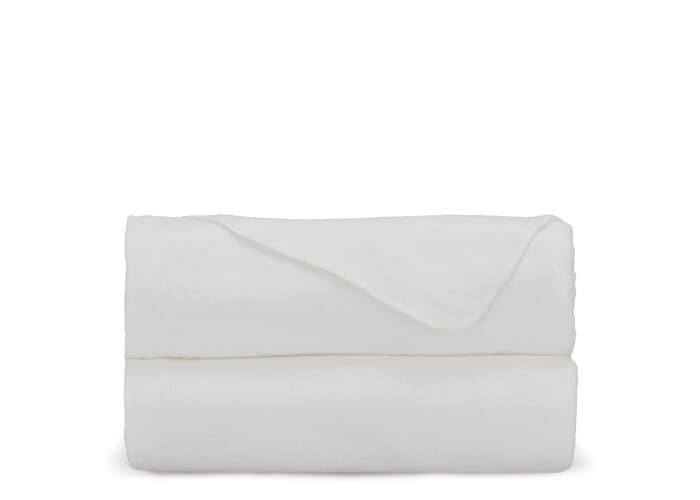 R-PET fleece deken sublimatie 120 x 150 cm 250 g/m² Wit