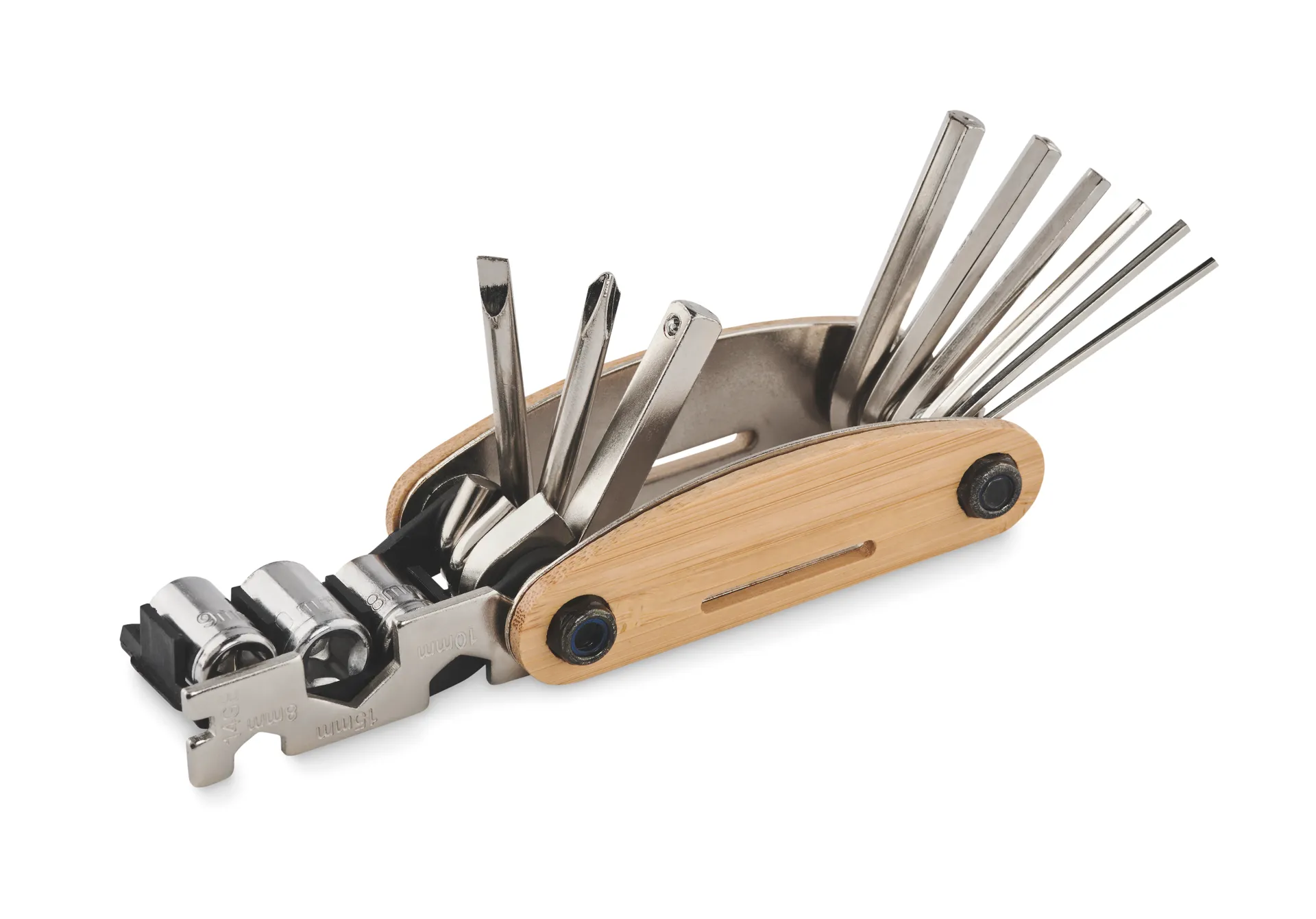 Zakformaat bamboe multi-tool Hout
