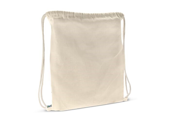 Fairtrade rugzakje ecru 140g/m² 35x45 cm