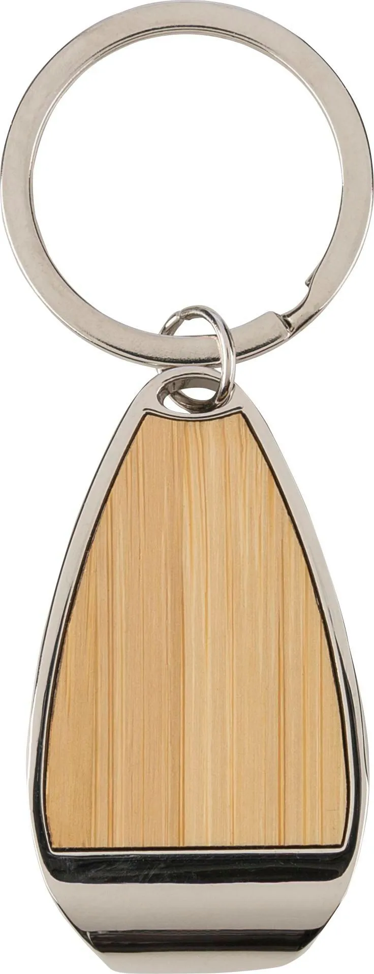 Zinklegering sleutelhanger Kellan bruin
