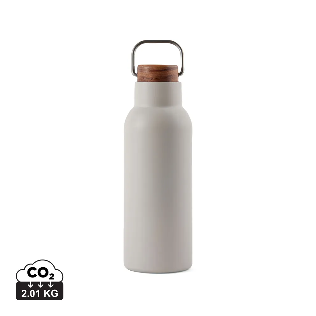 VINGA Ciro RCS gerecycled RVS vacuümfles 580ML beige