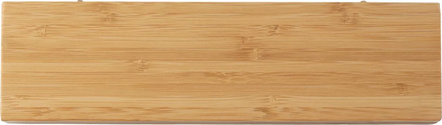 Messenset Tony | Bamboe | 2 st | Magnetische doos bruin
