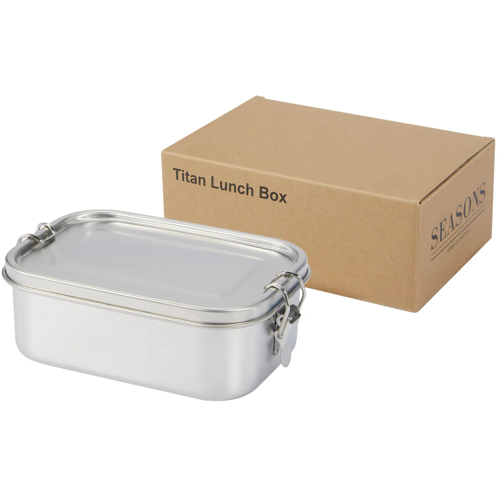 Titan 750 ml gerecyclede roestvrijstalen lunchbox Zilver