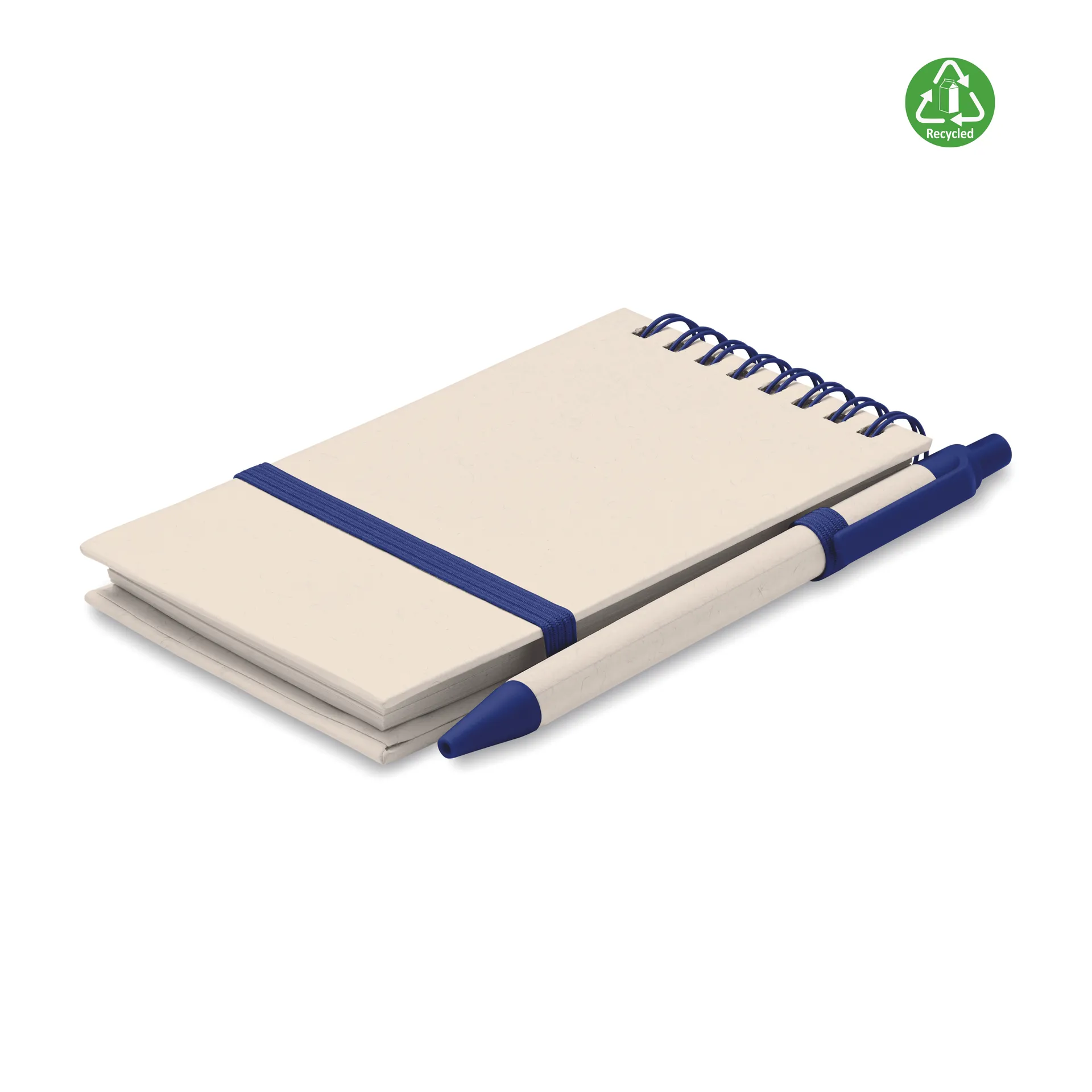 A6 Gerecycled karton notebook Blauw