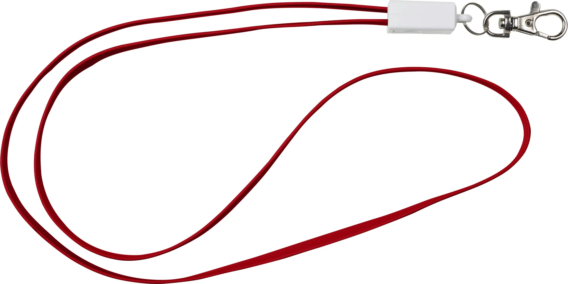 TPE 2-in-1 keycord Marguerite rood