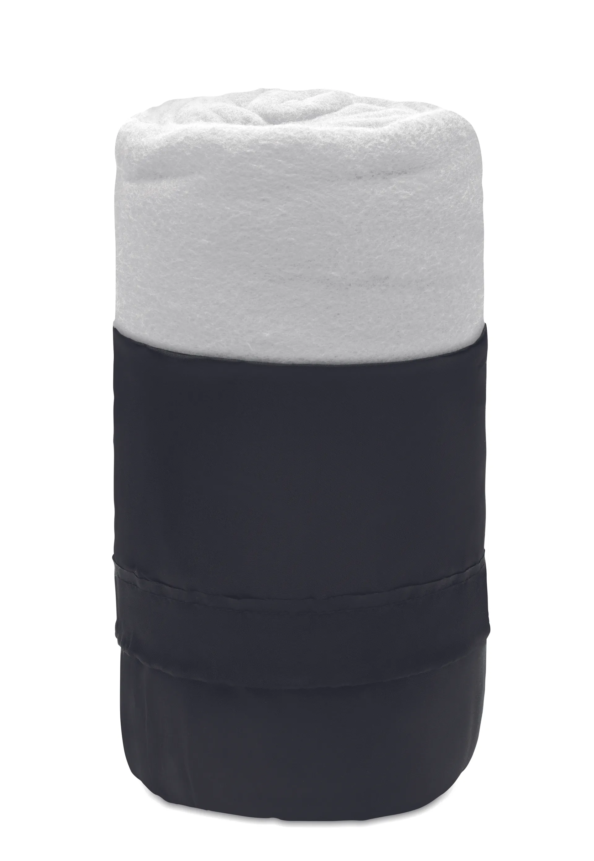 Witte RPET fleece reisdeken