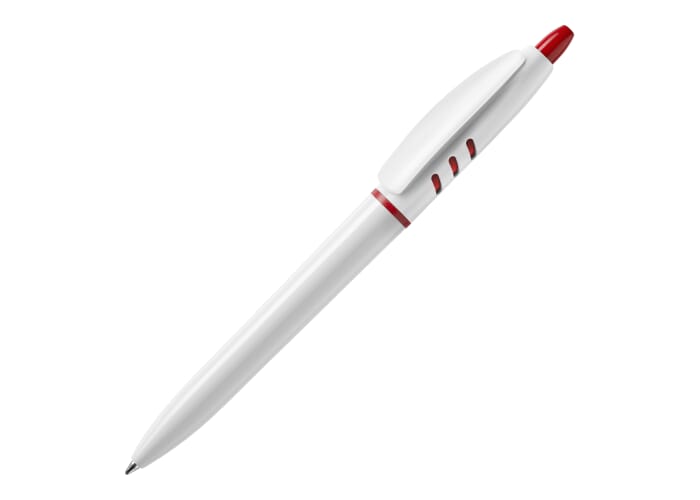 Balpen S30 hardcolour Wit / Rood