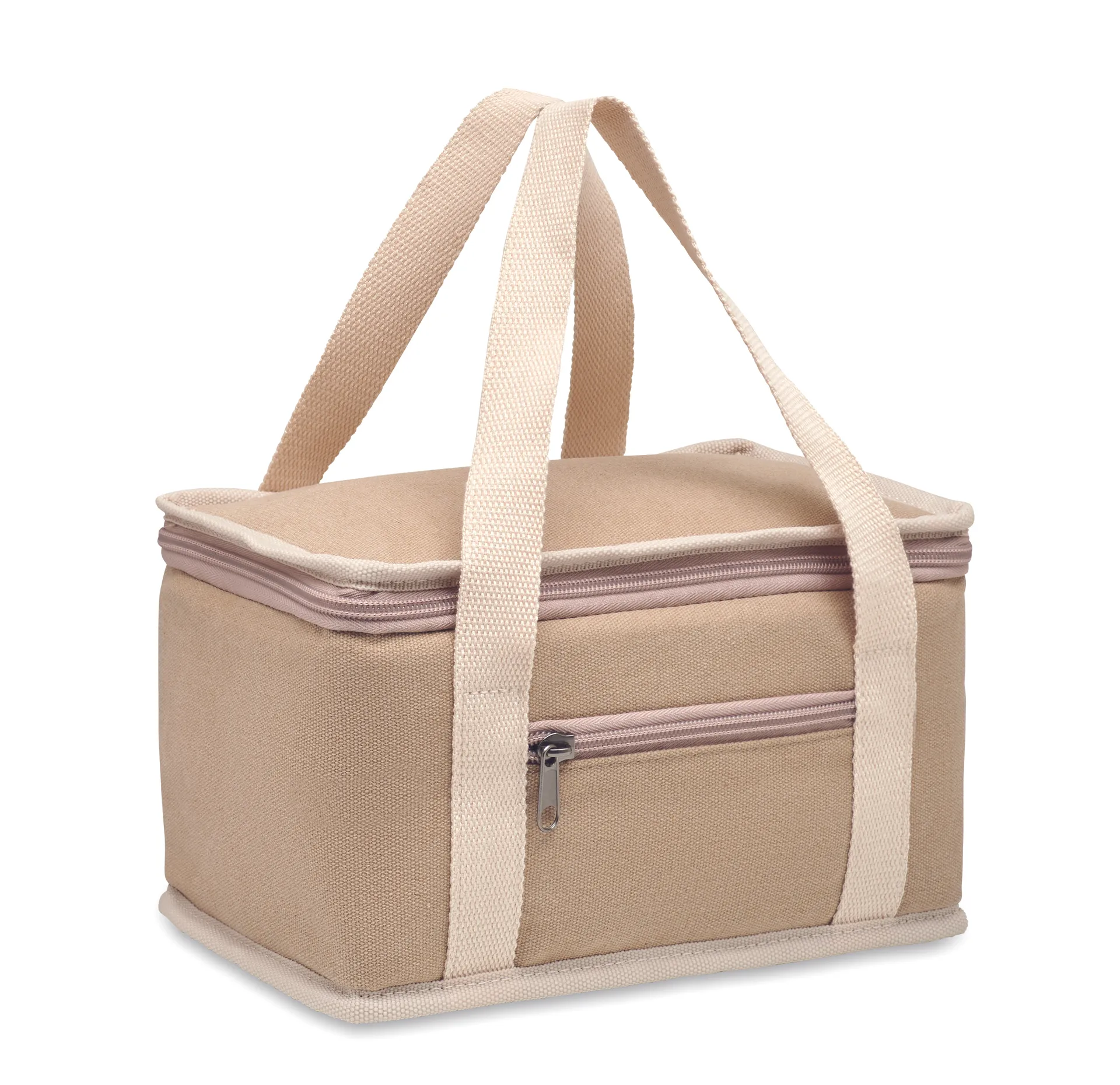 Koeltas 6 blikjes 320gr/m² Beige