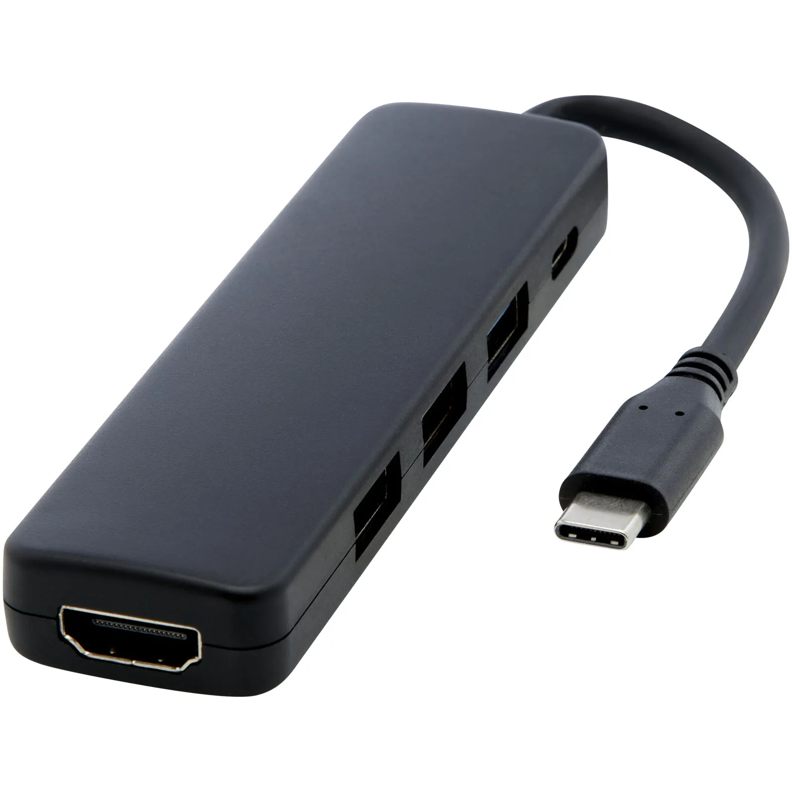 Loop RCS gerecyclede plastic multimedia-adapter USB 2.0-3.0 met HDMI-poort Zwart