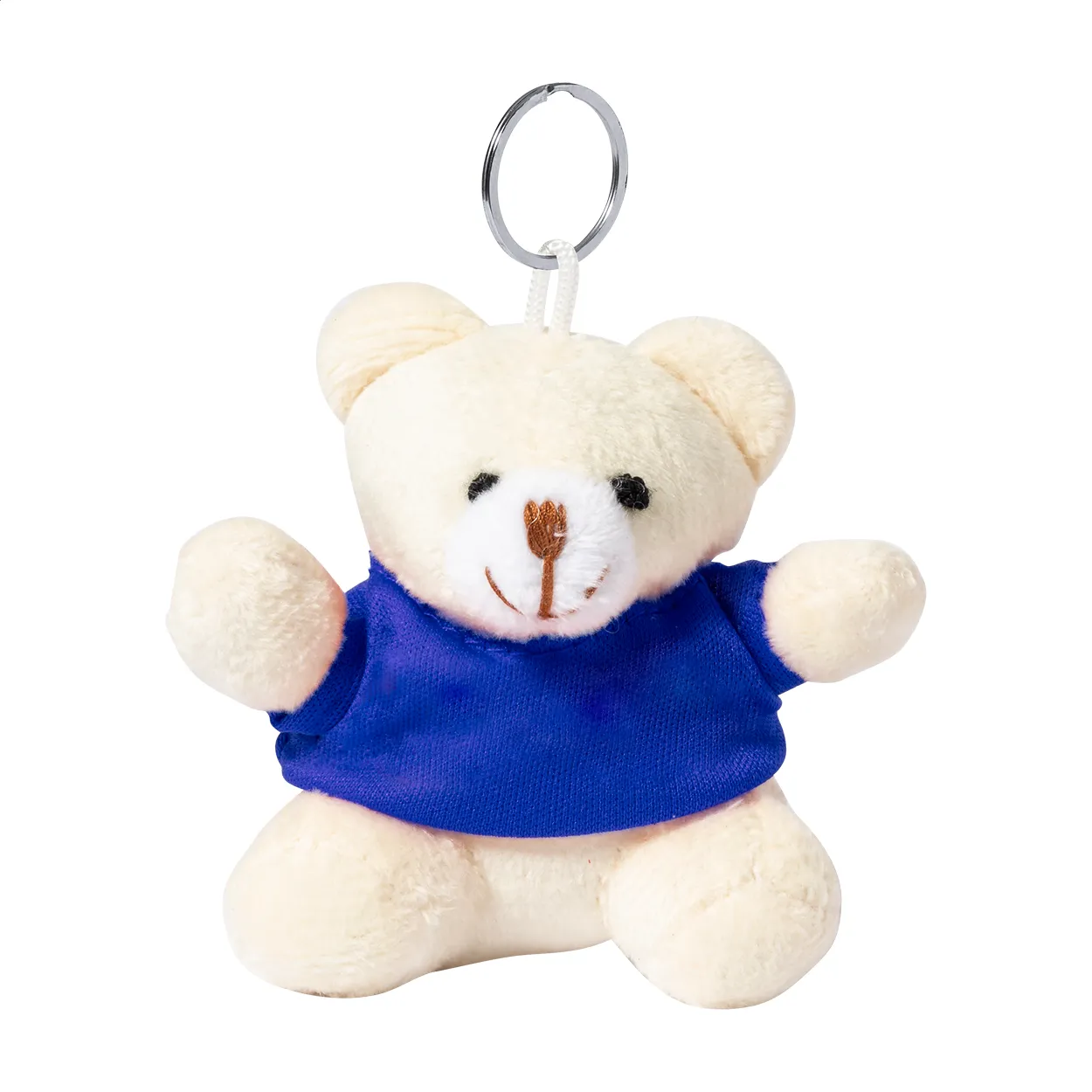 Keyted pluche teddybeer sleutelhanger blauw