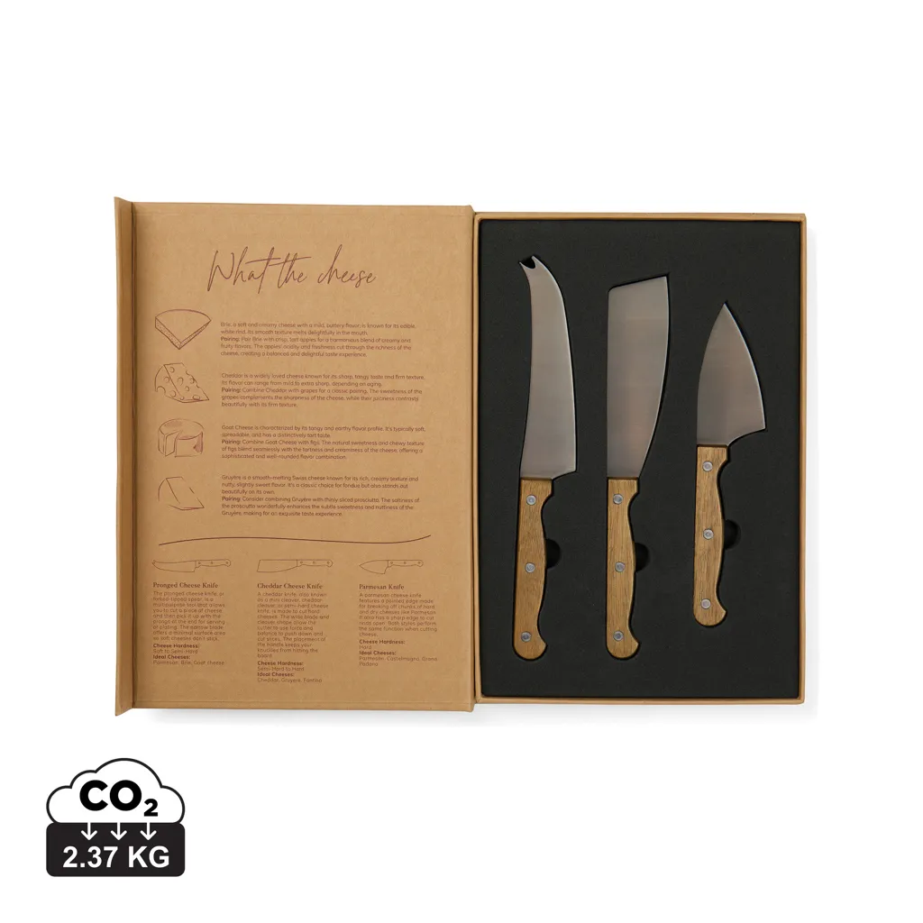 VINGA Story of cheese gift box bruin