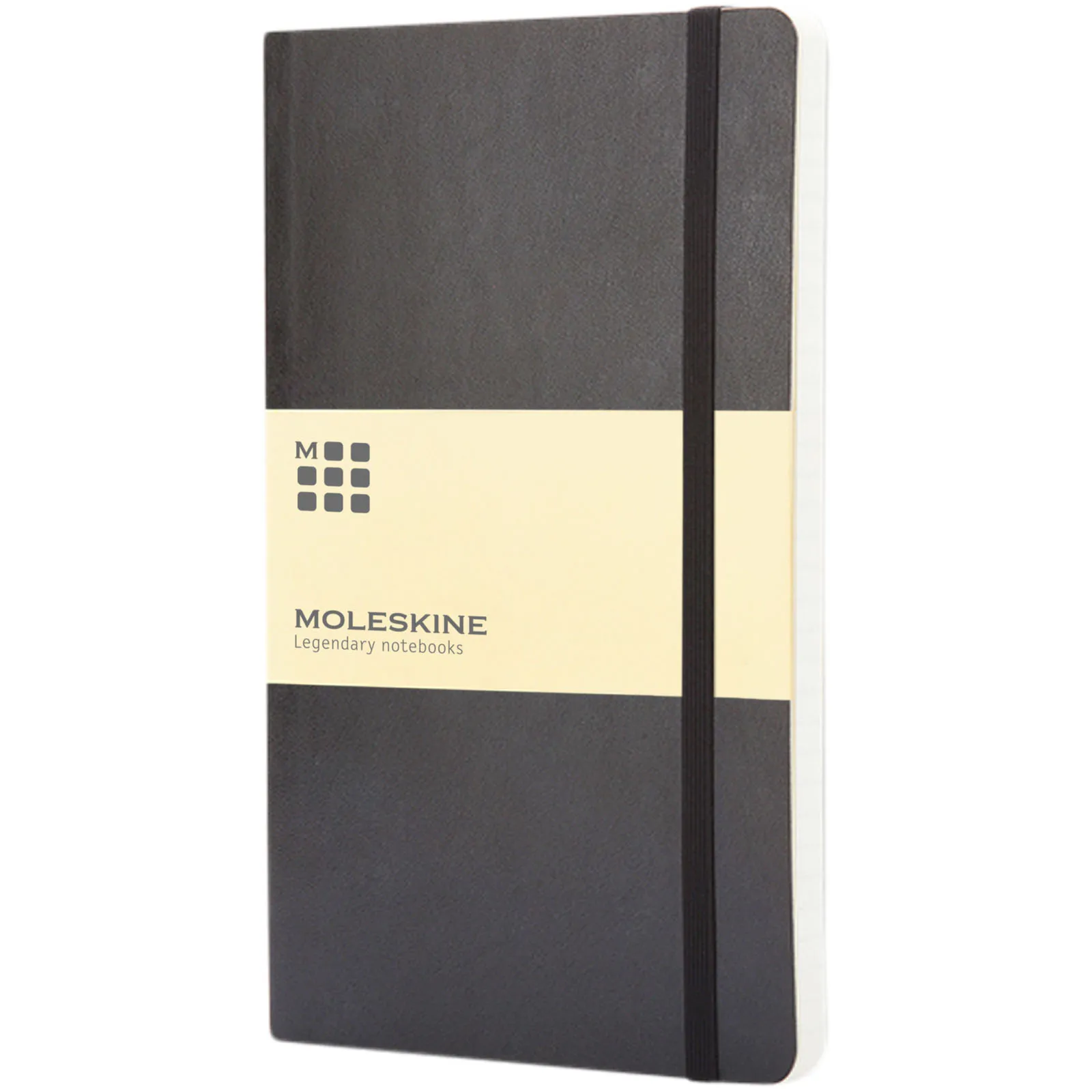 Moleskine Classic L softcover notitieboek - ruitjes Zwart
