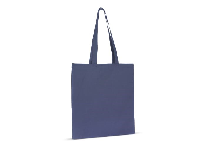 Schoudertas biologisch katoen kleur lang 140g/m² 38x42 cm