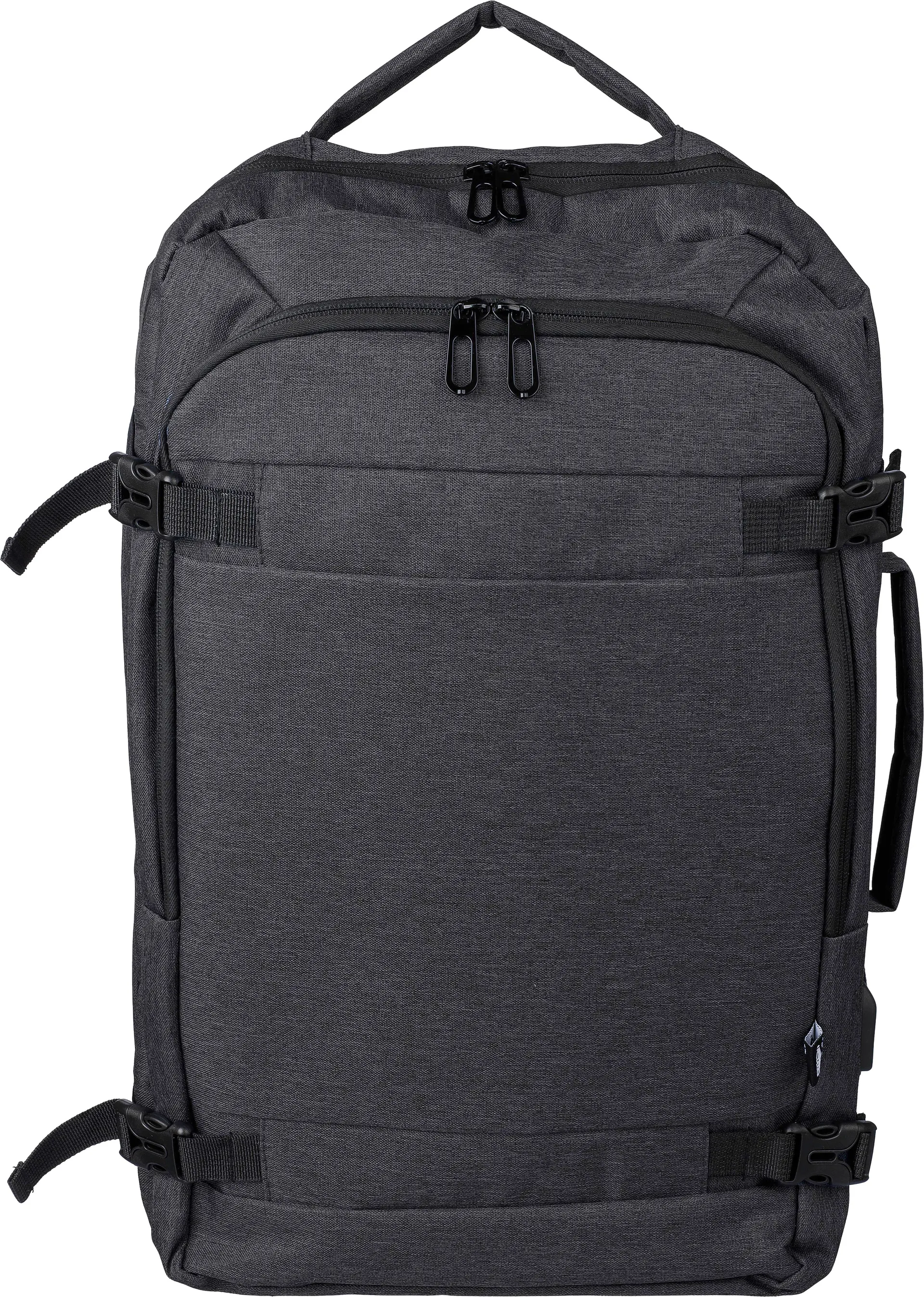 Rugzak Malcolm | Gerecycled | Laptop 17" | 29 l zwart