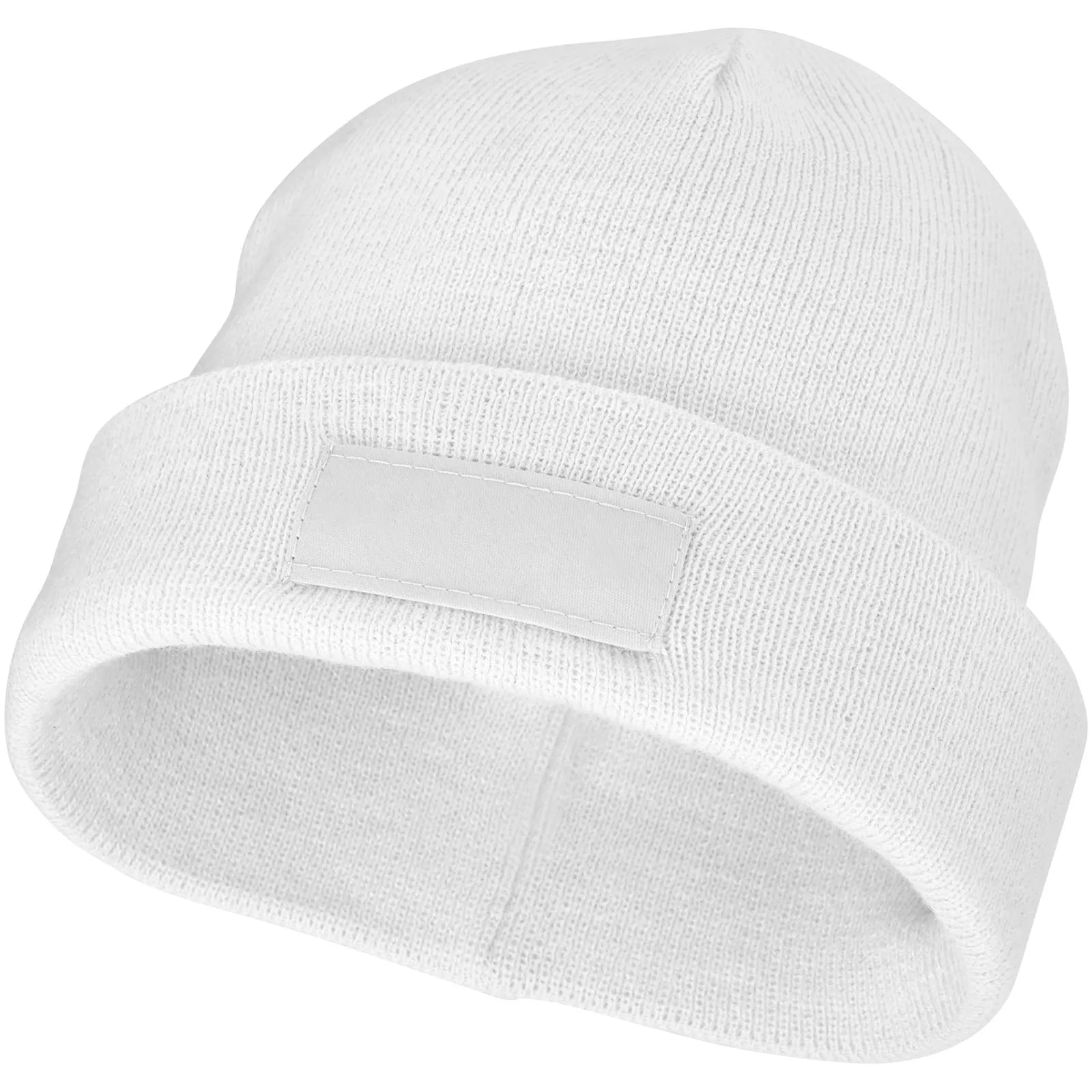 Boreas beanie met patch Wit