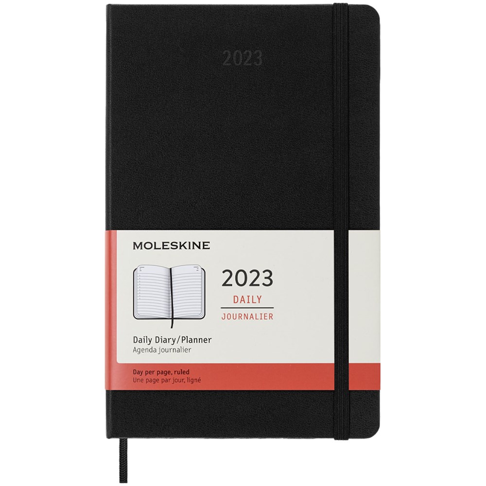 Moleskine 12M dag agenda L met harde kaft