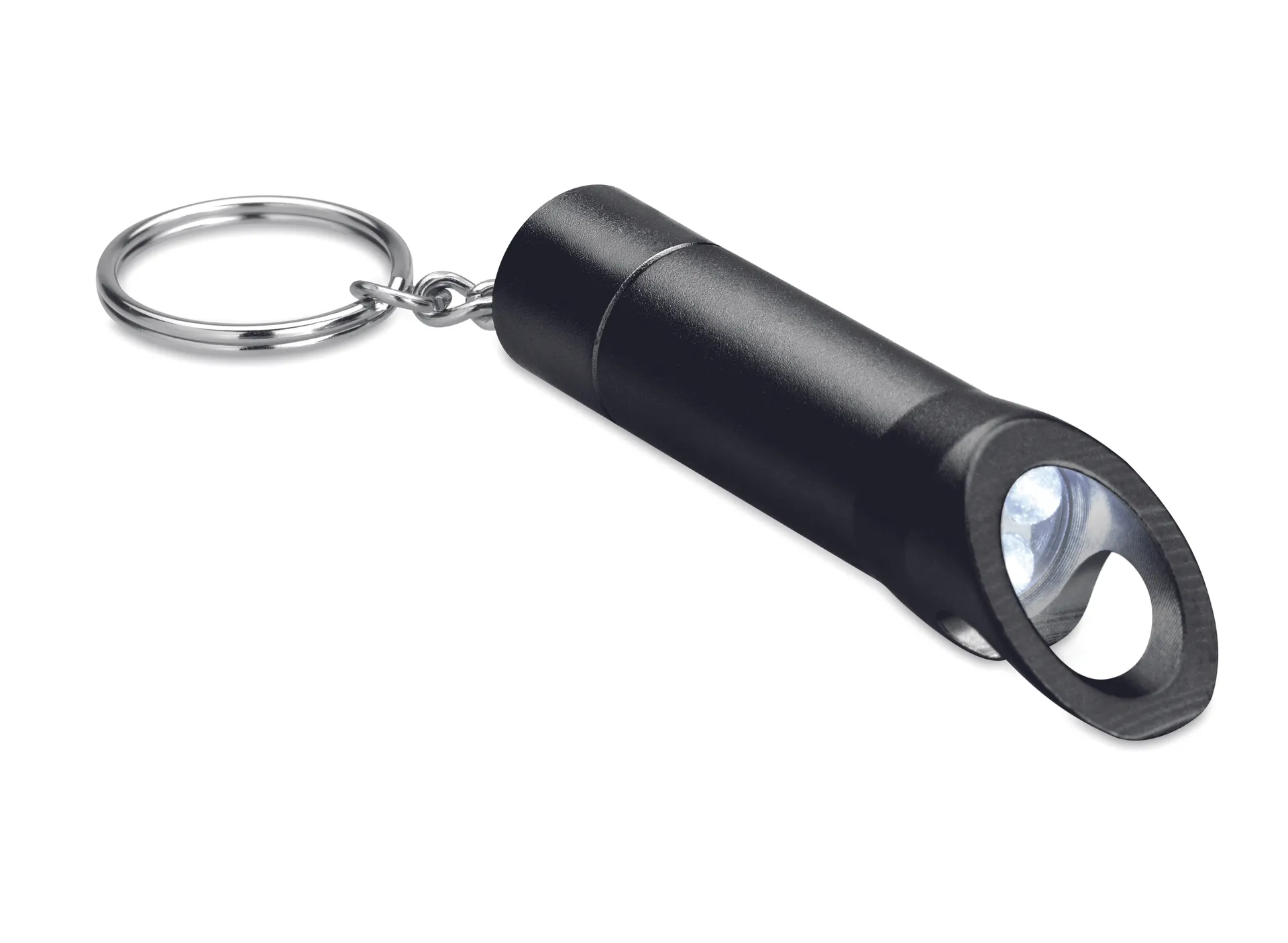 Metalen sleutelhanger met LED