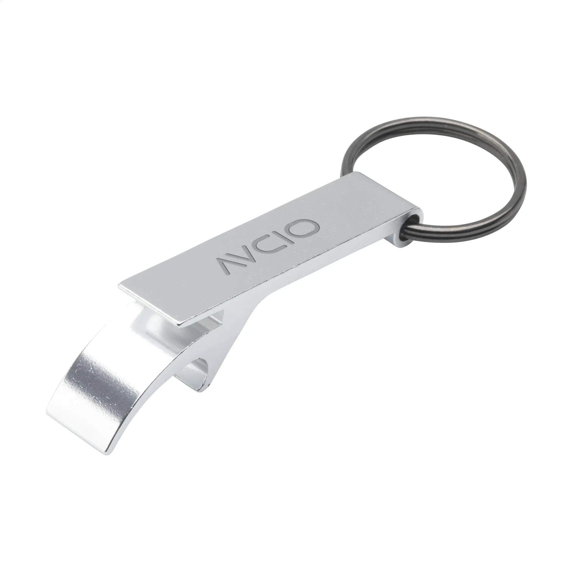 Opener GRS Recycled Aluminium sleutelhanger zilver