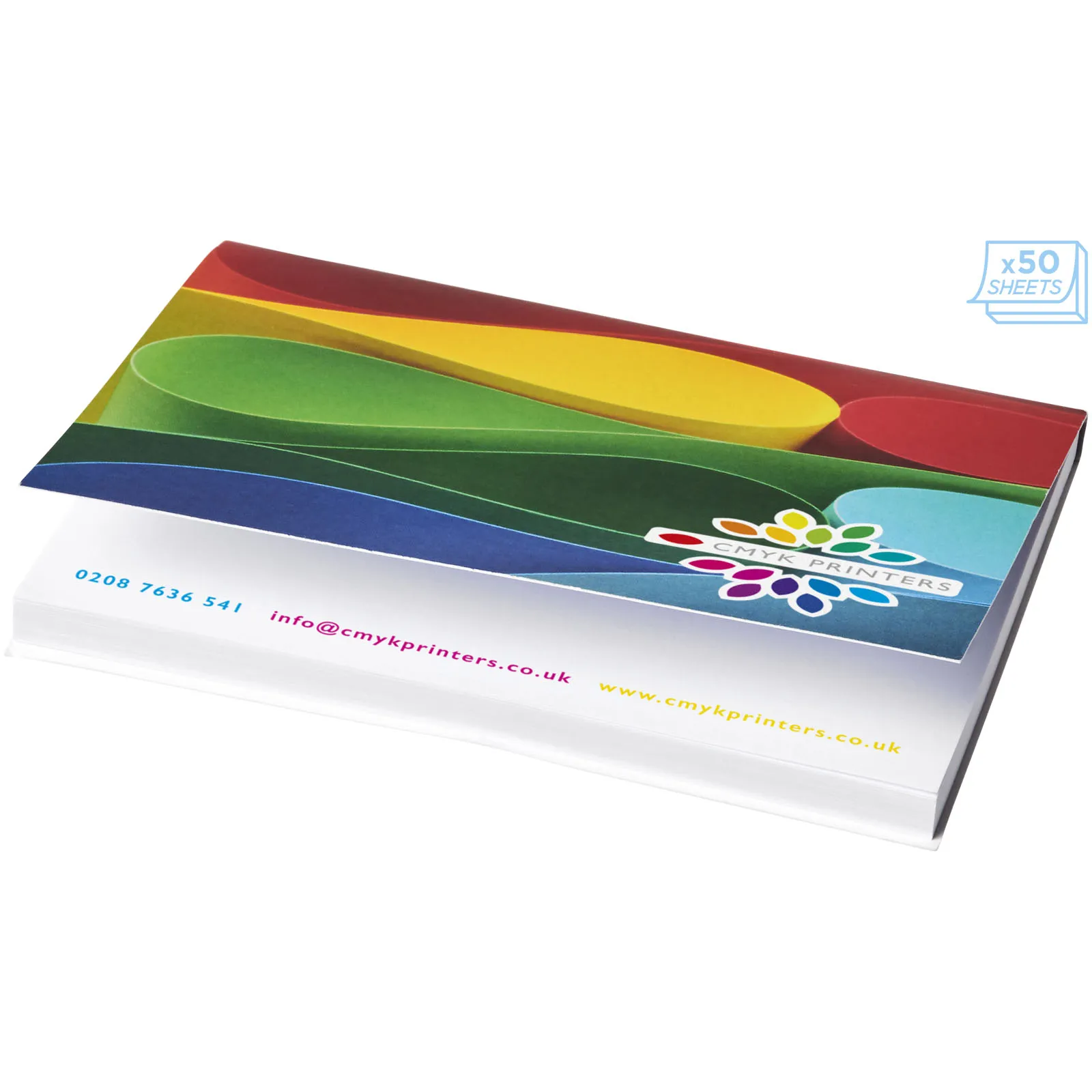 Sticky-Mate® A7 softcover sticky notes 100x75mm Wit