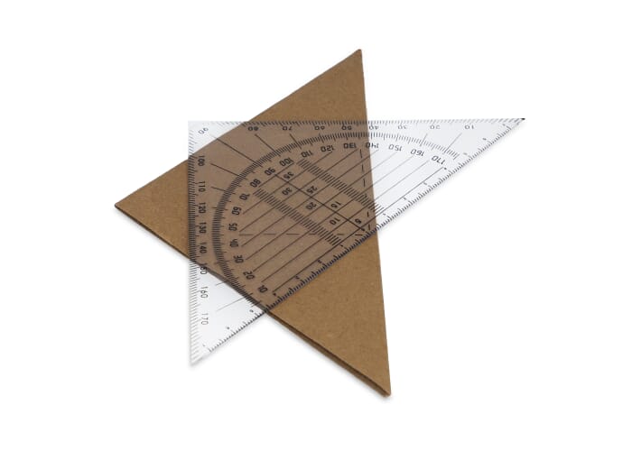 Geodriehoek Transparant