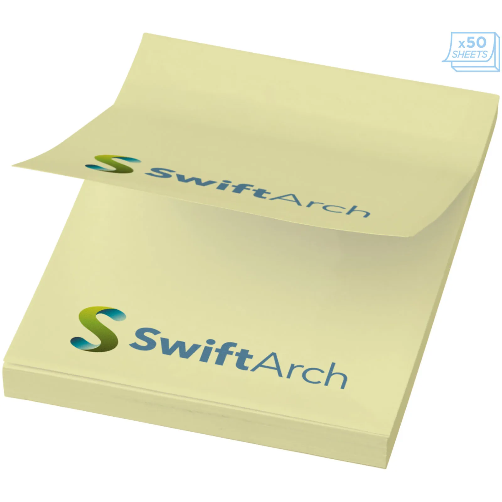 Sticky-Mate® sticky notes 50x75 mm Lichtgeel
