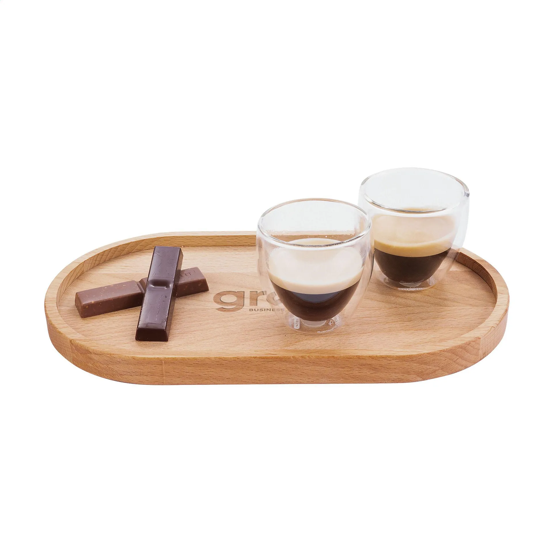 Bowls and Dishes - Puur Hout - Serveertray Ovaal 27 cm bruin