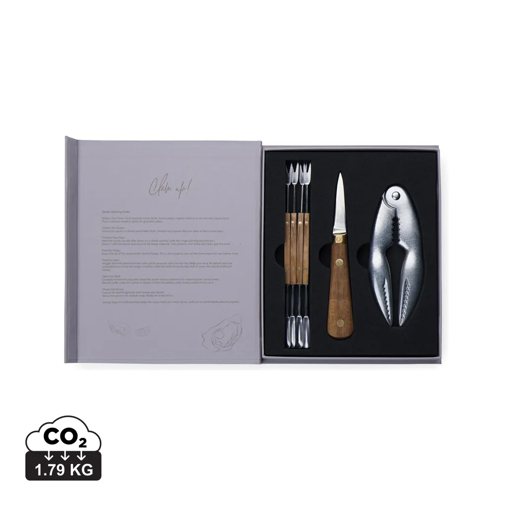 VINGA Story of seafood gift box grijs