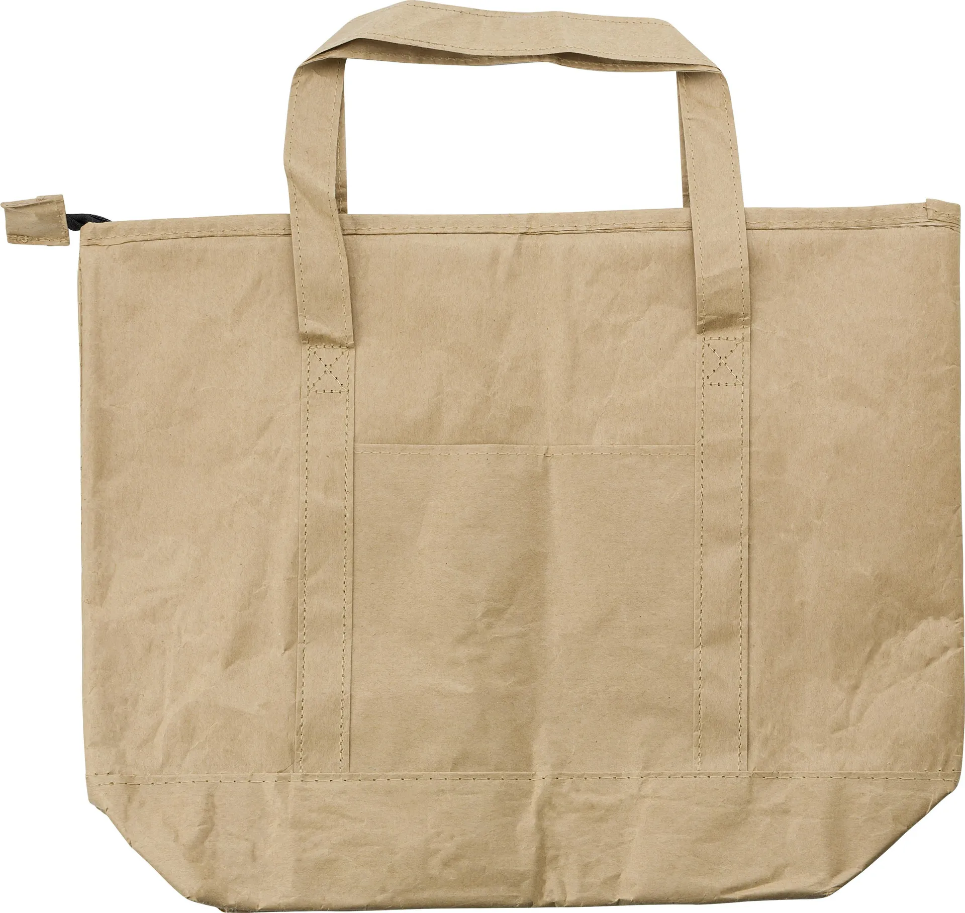 Gelamineerd papieren (80 gr/m²) koeltas shopper Oakley bruin