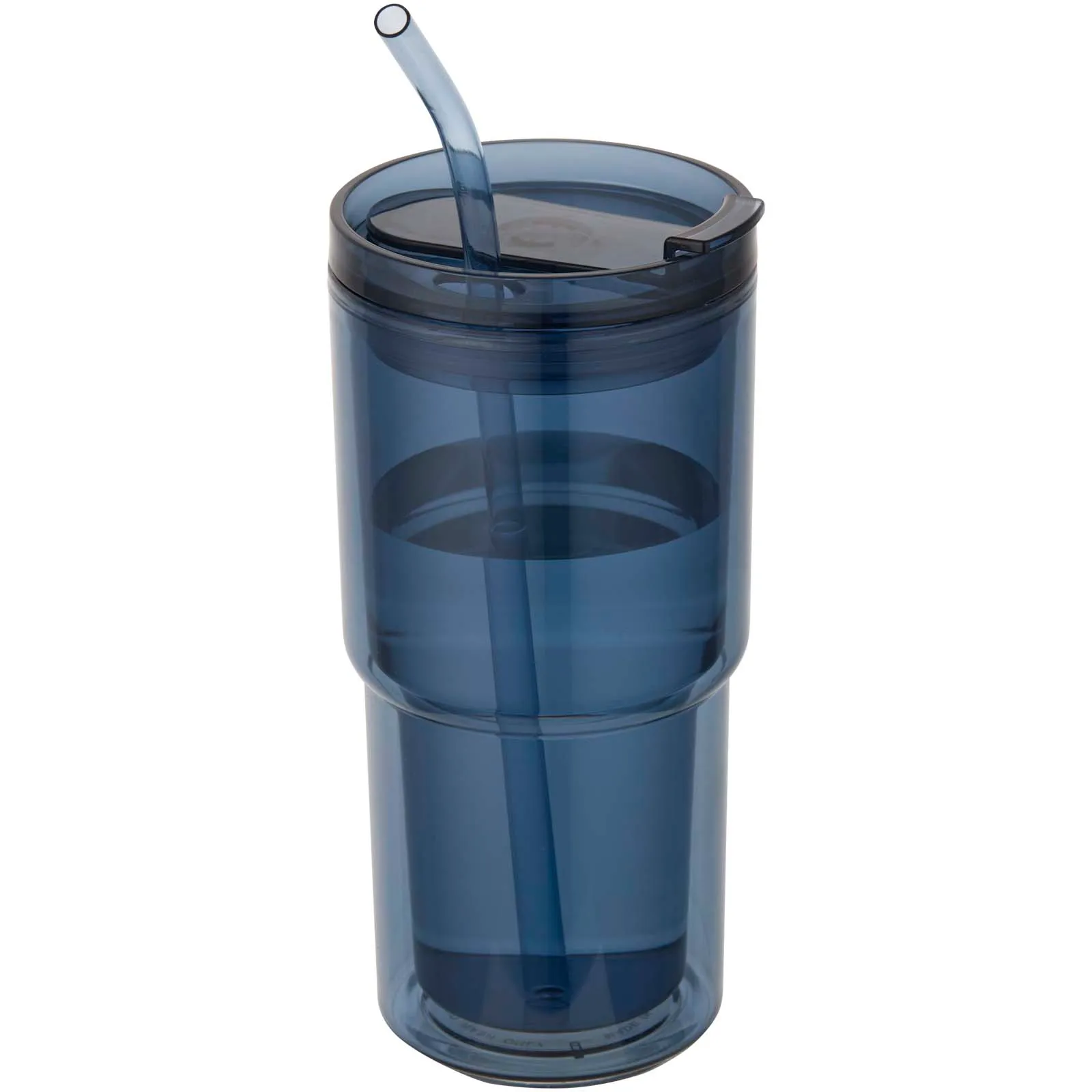 Archer 480 ml dubbelwandige plastic beker Oceaanblauw