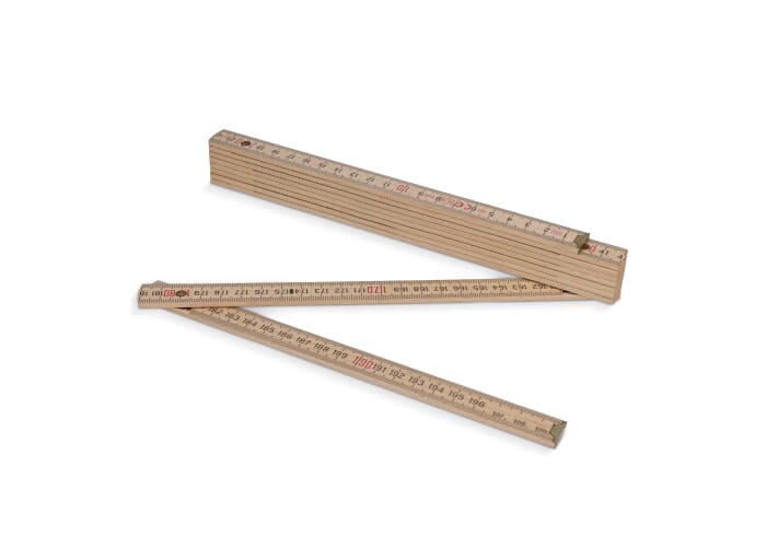 Duimstok hout 2m premium natuurlijk Hout