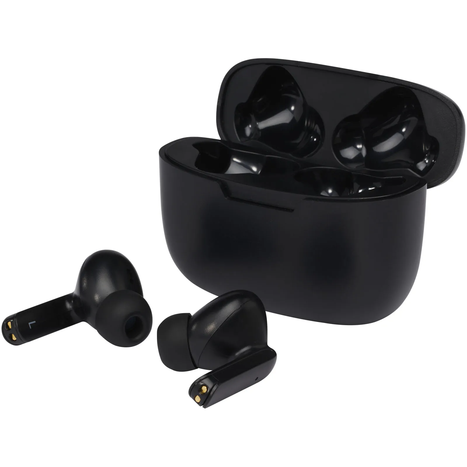 Essos 2.0 True Wireless automatisch koppelende oordopjes met houder Zwart