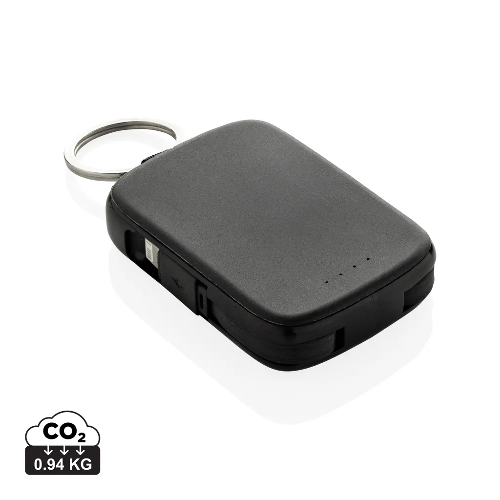 Nexo RCS sleutelhanger powerbank 2.000 mAh met geïntegreerde zwart