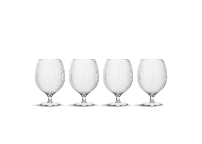 Billi bierglas set van 4 Transparant