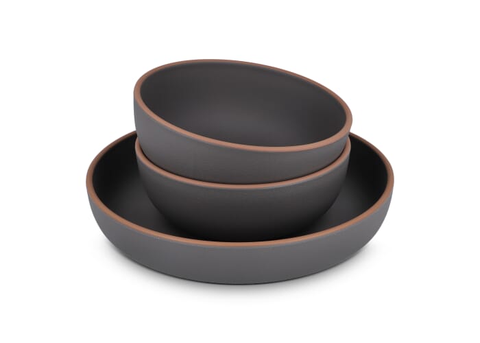 InSideOut 3-delige Serveerset Runa, gemaakt van rPET  Grijs