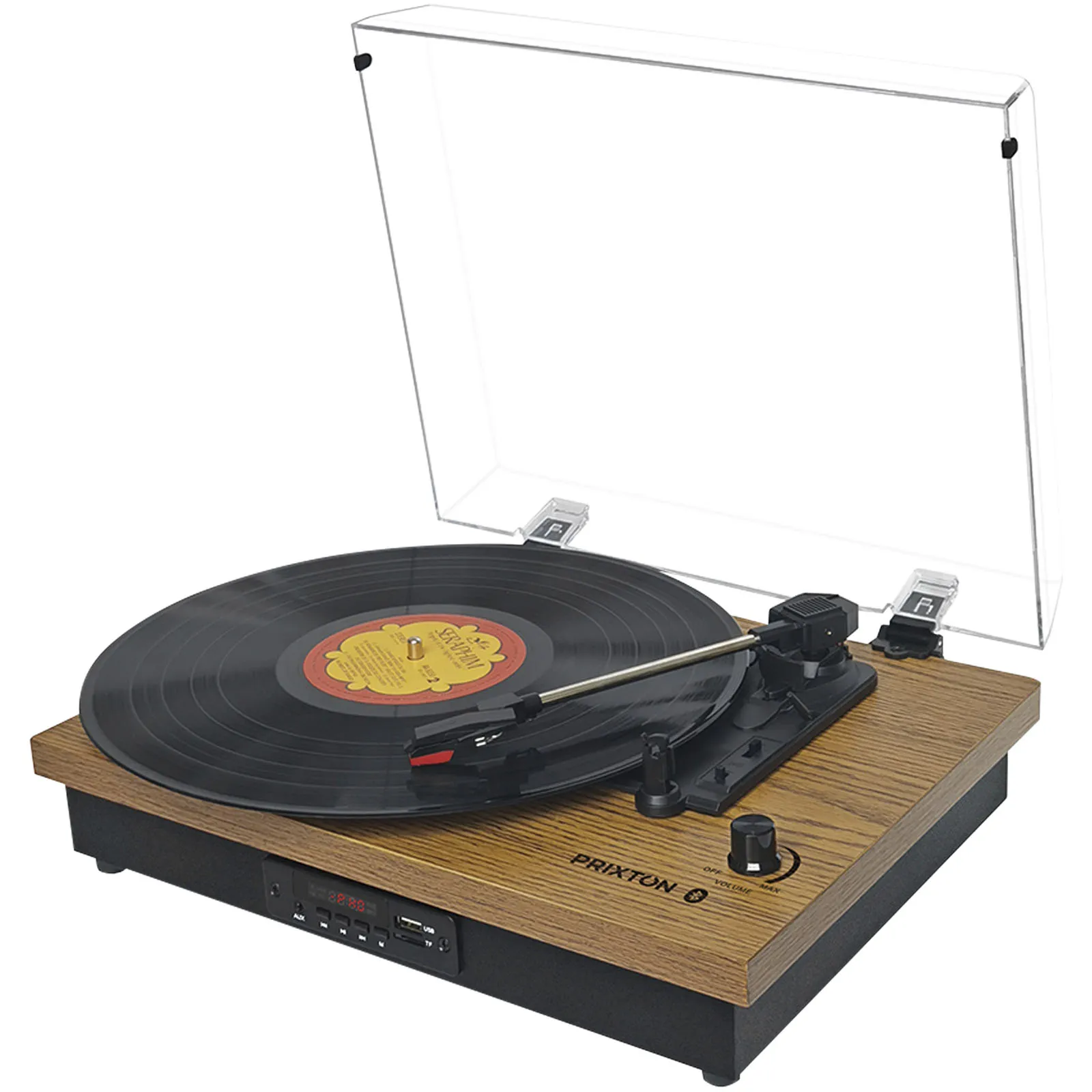 Prixton Studio draaitafel voor platen Hout
