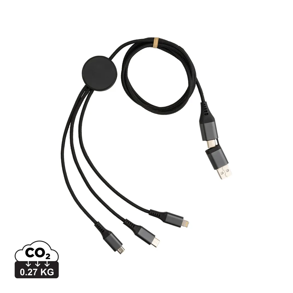 Terra 60W RCS recycled aluminium 120 cm 6-in-1 kabel grijs