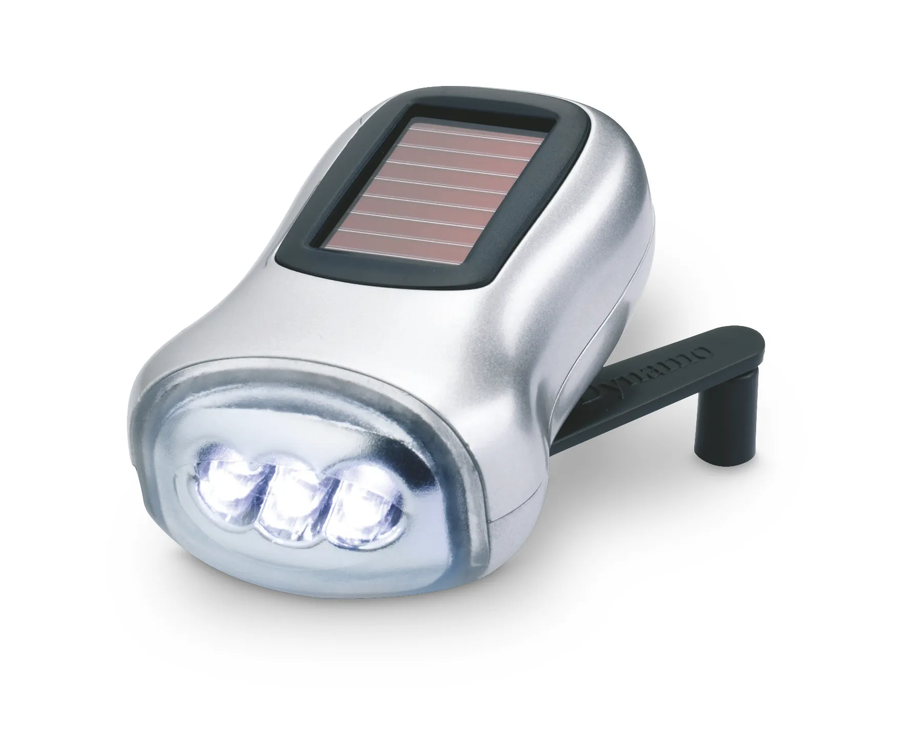 LED zaklamp groene energie Mat Zilver