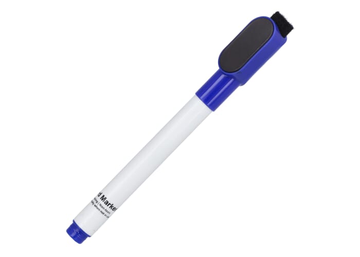 Whiteboardmarker met magneet en wisser Blauw
