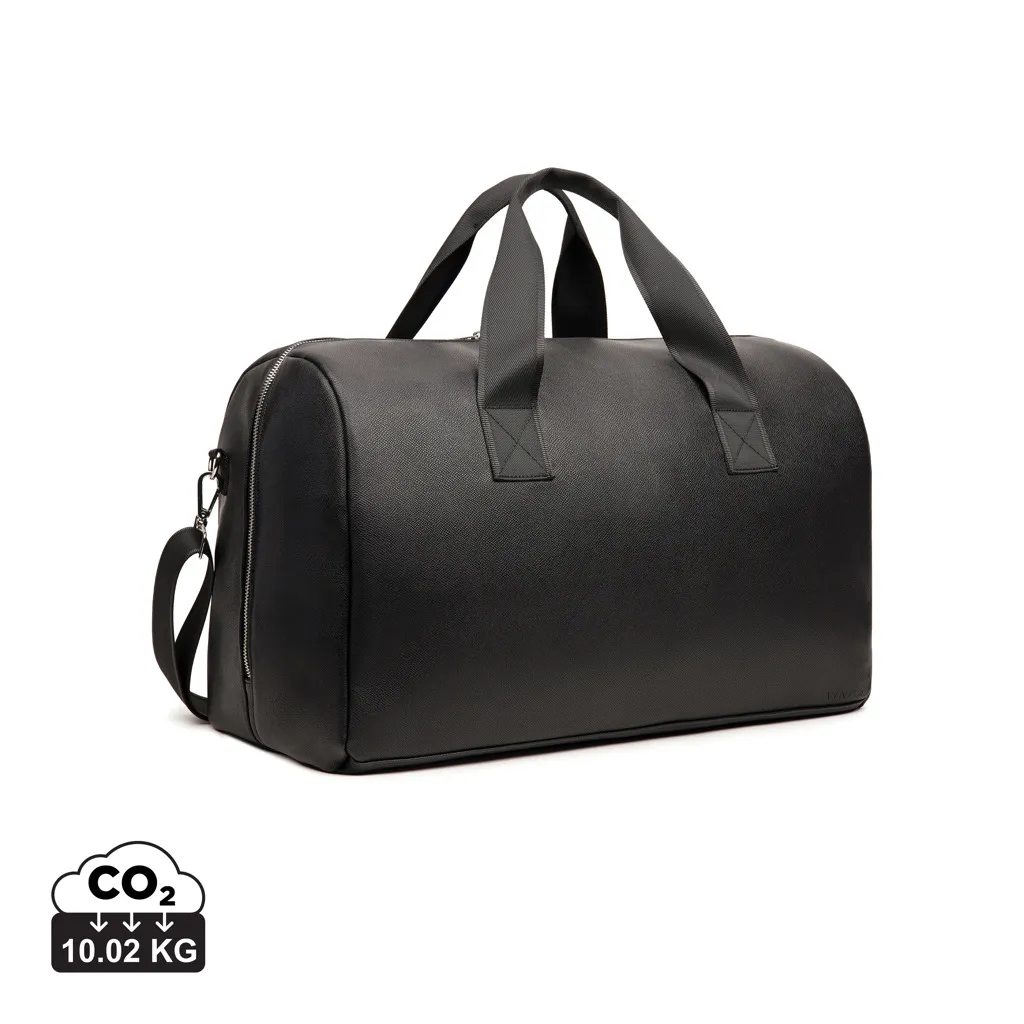 VINGA Bermond RCS gerecycled PU weekendtas zwart