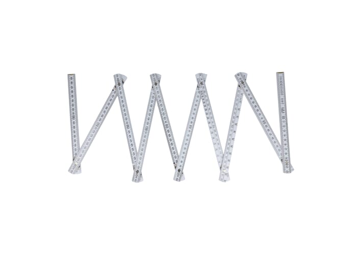 Duimstok hout 2m Gemaakt in de EU Wit