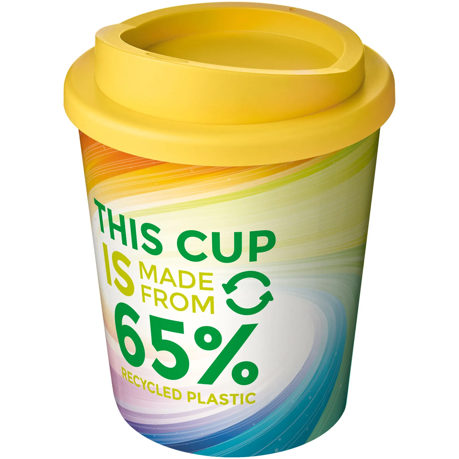 Brite-Americano® Espresso Eco 250 ml geïsoleerde beker Geel