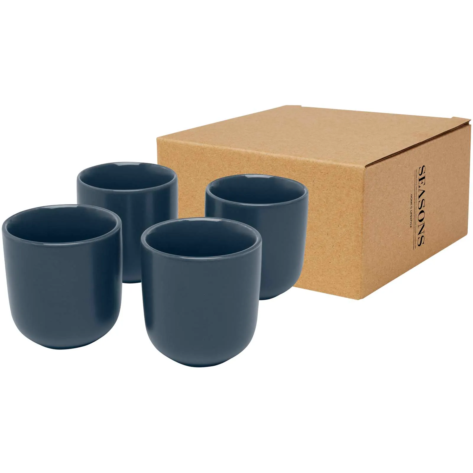Male 90 ml 4-delige set espressokopjes Hale blauw