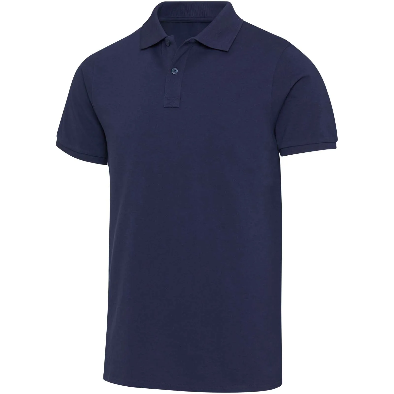 Beryl 220 g/m² unisex OCS gecertificeerde organische gerecyclede polo met korte mouwen Marineblauw