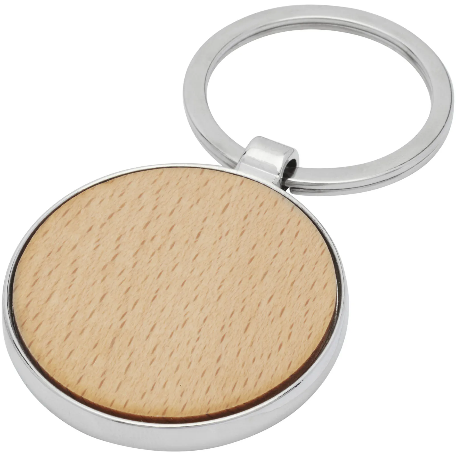 Moreno beukenhouten ronde sleutelhanger Natuur