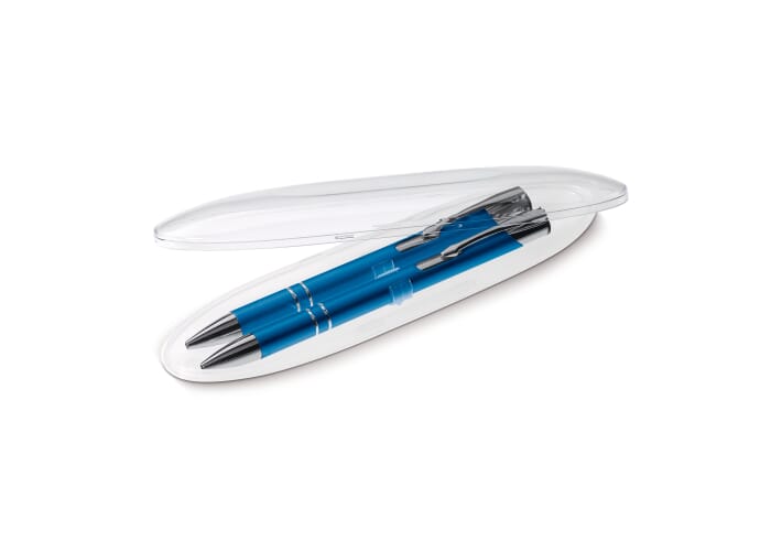 Schrijfset Alicante Metaal Donkerblauw