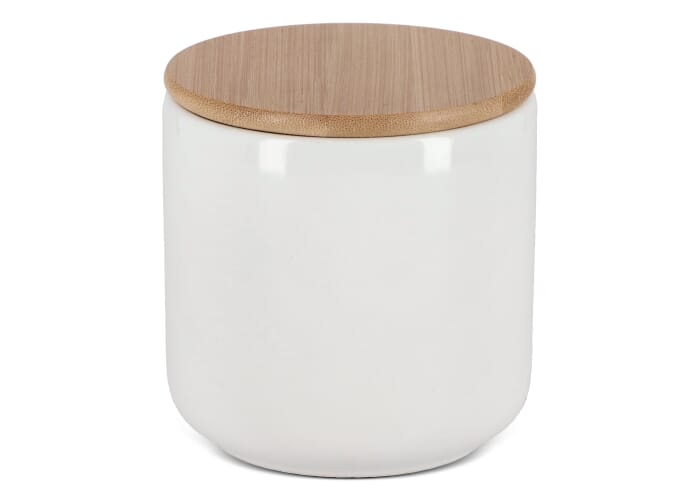 Bus keramiek &amp; bamboe 550 ml Wit