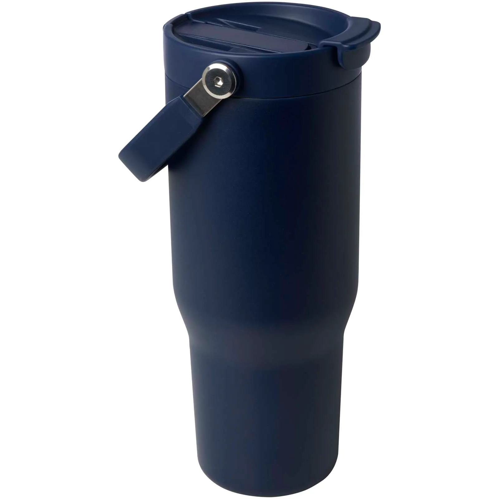 Bronx 900 ml RCS gecertificeerde, vacuüm geïsoleerde beker van gerecycled roestvrij staal en koper met deksel met dubbele fun Marineblauw