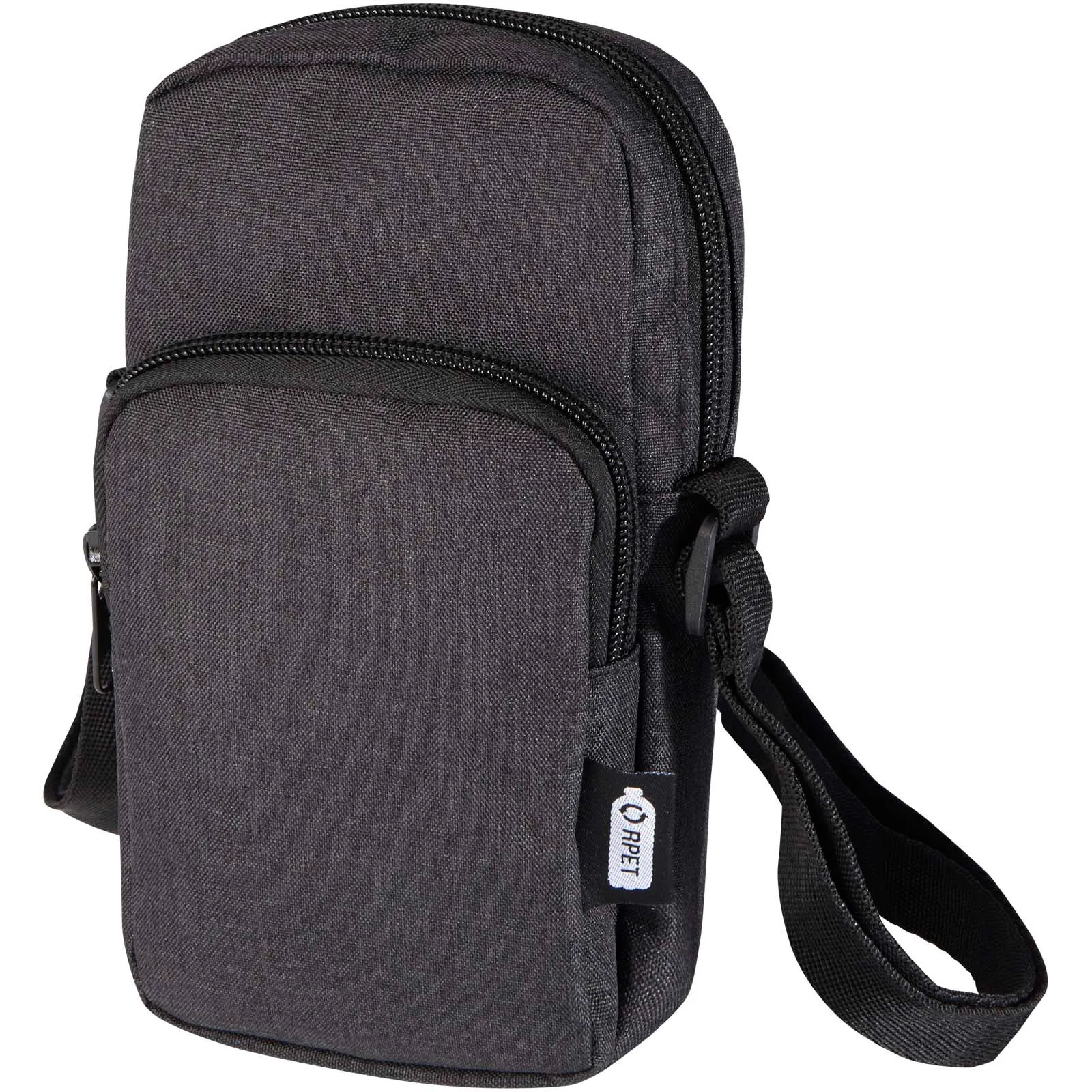 Ross GRS gerecyclede crossbody tas Gemêleerd houtskool