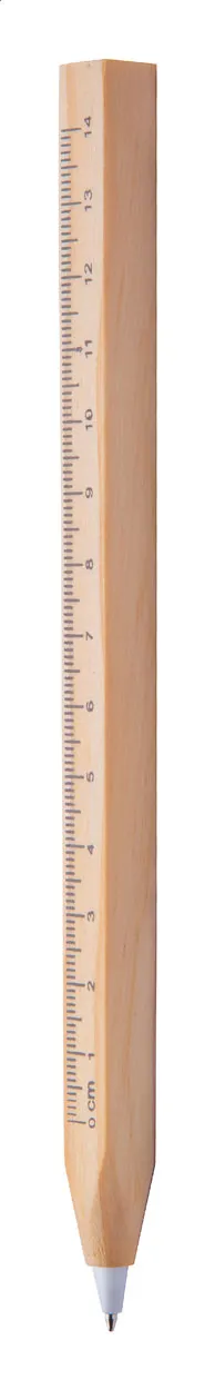 Houten potlood met liniaalverdeling van 0 tot 14 centimeter